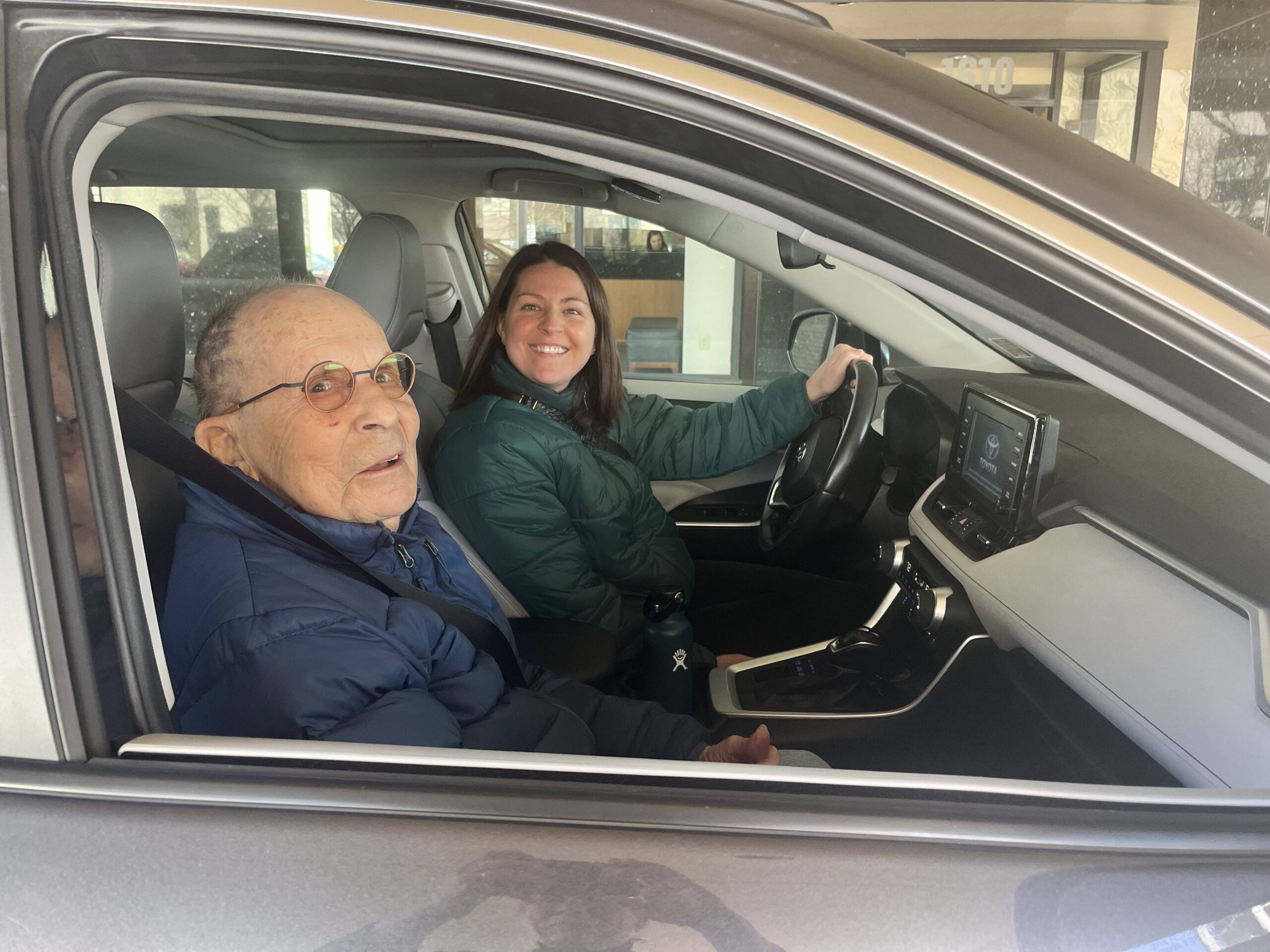 Jennifer and Herb car