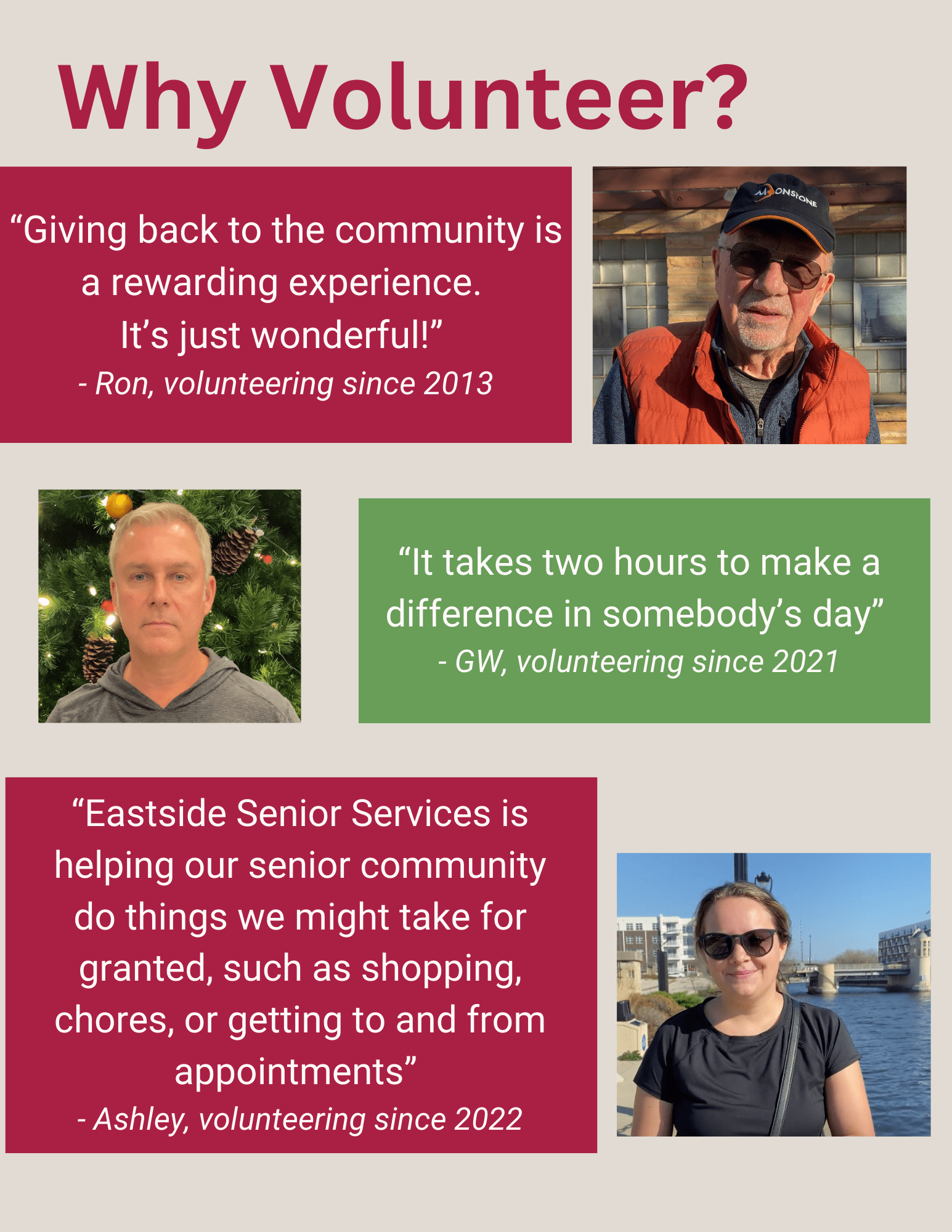 Why Volunteer.